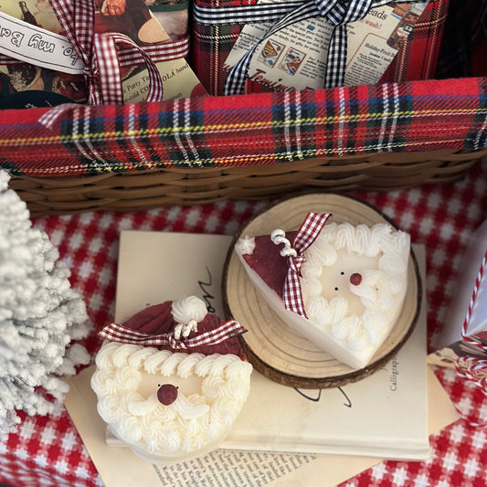 Santa Cake Candle